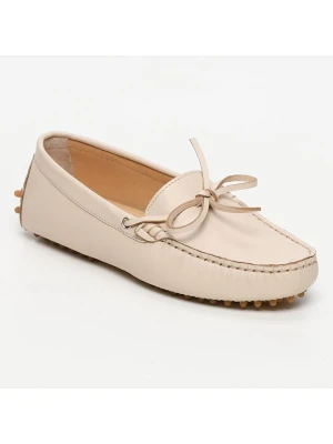 CHARLES & SMITH Skórzane mokasyny "Newton" w kolorze beżowym rozmiar: 38