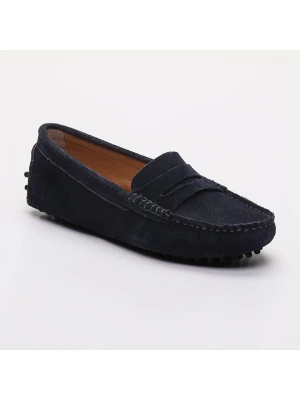 CHARLES & SMITH Skórzane mokasyny "Thandie" w kolorze granatowym rozmiar: 39