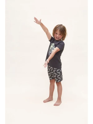 Charlie Choe Piżama "Wild Wilderness" w kolorze ciemnoszarym rozmiar: 74/80