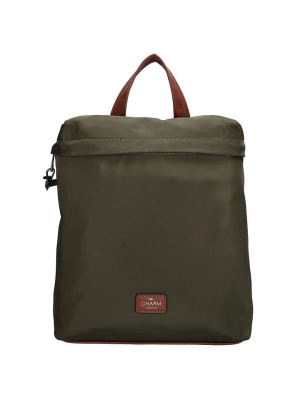 Charm Plecak "Buckingham" w kolorze zielonym - 26,5 x 29 x 7,5 cm rozmiar: onesize