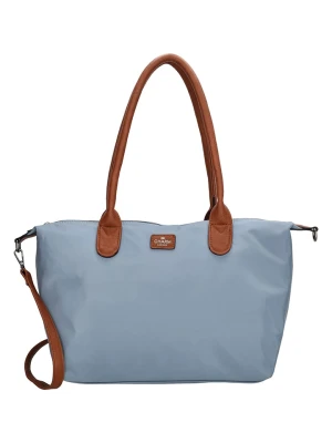 Charm Shopper bag "Buckingham" w kolorze błękitnym - 42 x 25 x 15 cm rozmiar: onesize