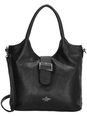 Charm Shopper bag "High street" w kolorze czarnym - 35 x 28 x 13 cm rozmiar: onesize