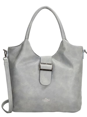 Charm Shopper bag "High street" w kolorze szarym - 35 x 28 x 13 cm rozmiar: onesize
