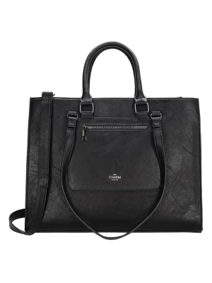 Charm Shopper bag "Liberty" w kolorze czarnym - 40 x 31 x 15 cm rozmiar: onesize