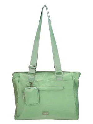 Charm Shopper bag "Odeon" w kolorze zielonym - 44 x 30 x 10 cm rozmiar: onesize