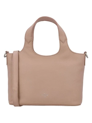 Charm Skórzana torebka w kolorze beżowym - 27 x 18 x 9 cm rozmiar: onesize