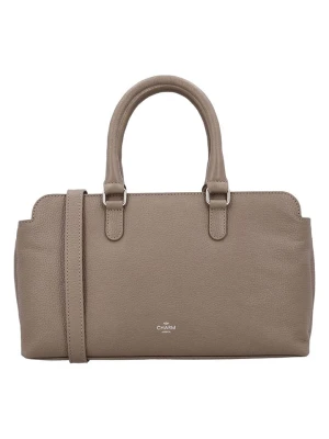 Charm Skórzana torebka w kolorze szarobrązowym - 31 x 19 x 9 cm rozmiar: onesize