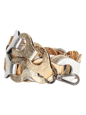 Charm Skórzany pasek w kolorze złotym do torebki - 110 x 3 cm rozmiar: onesize