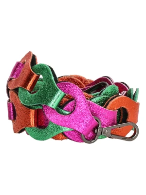 Charm Skórzany pasek ze wzorem do torebki - 110 x 3 cm rozmiar: onesize colorful