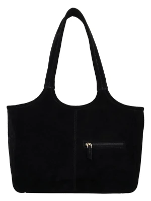 Charm Skórzany shopper bag "Sevilla" w kolorze czarnym - 40 x 24 x 10 cm rozmiar: onesize