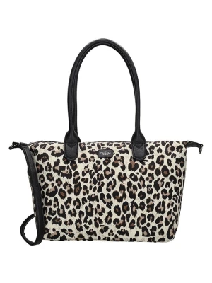 Charm Torebka w kolorze kremowo-czarnym - 42 x 25 x 15 cm rozmiar: onesize