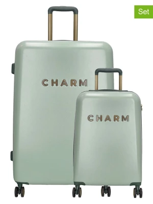 Charm Walizki (2 szt.) w kolorze zielonym rozmiar: onesize
