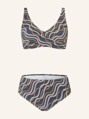 Charmline Bikini Bralette Interlace Chains Z Brokatową Przędzą blau