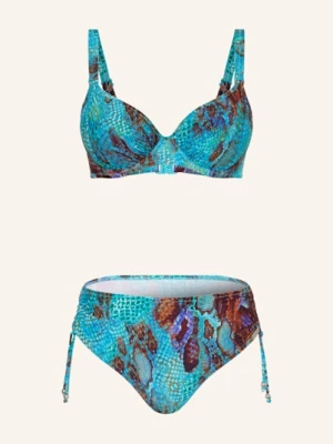 Charmline Bikini Z Fiszbinami Aquatic Reptile blau