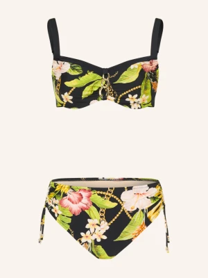 Charmline Bikini Z Fiszbinami Imperial Tropics schwarz czarny