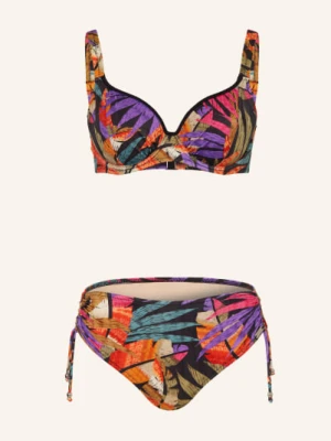 Charmline Bikini Z Fiszbinami Palm Poetry schwarz