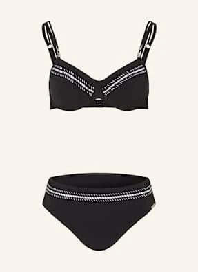 Charmline Bikini Z Fiszbinami Ribbon Play schwarz