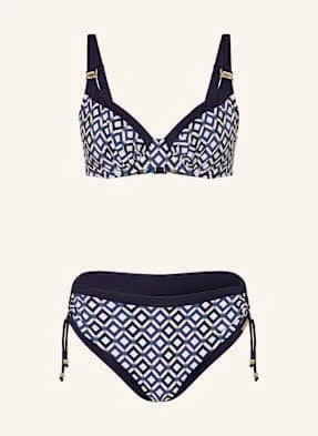 Charmline Bikini Z Fiszbinami Seaside Dining blau