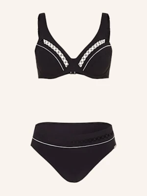 Charmline Bikini Z Fiszbinami Textured Dimension schwarz