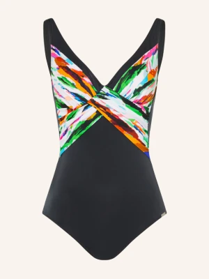 Charmline Modelujący Strój Kąpielowy Dynamic Abstract schwarz czarny