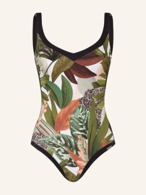 Charmline Strój Kąpielowy Modelujący Floral Safari gruen