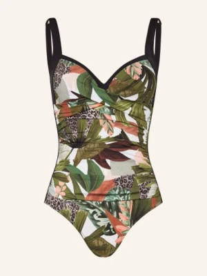 Charmline Strój Kąpielowy Modelujący Floral Safari gruen