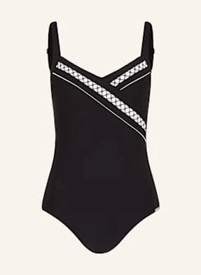 Charmline Strój Kąpielowy Modelujący Textured Dimension schwarz