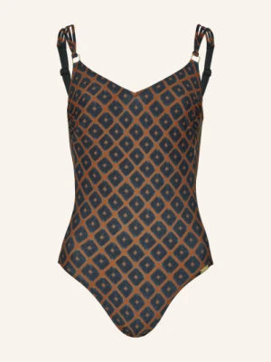 Charmline Strój Kąpielowy Modelujący Tobacco Fields schwarz