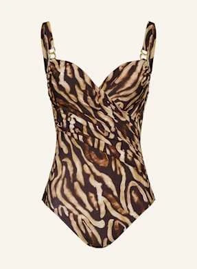 Charmline Strój Kąpielowy Z Fiszbinami Wild Noblesse Z Efektem Modelującym braun