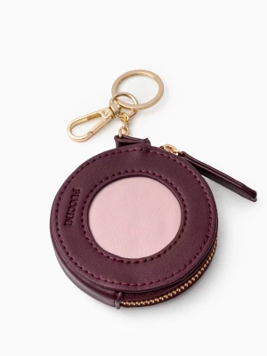 Charms do torebki saszetka na zamek burgundowa Puccini