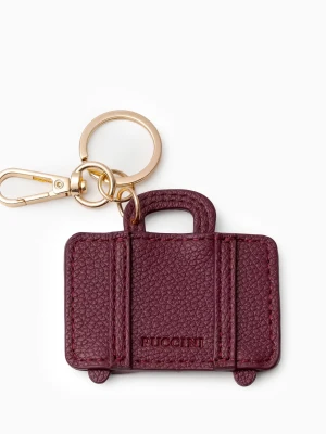 Charms do torebki walizka burgundowa Puccini