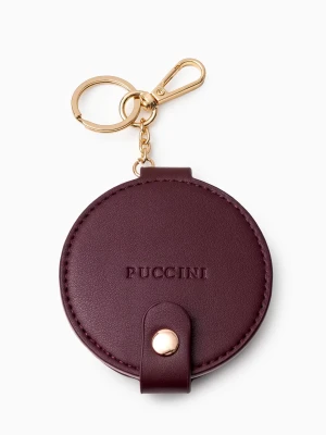 Charms do torebki z lusterkiem burgundowy Puccini
