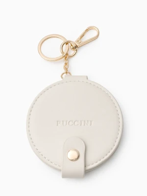 Charms do torebki z lusterkiem jasnobeżowy Puccini