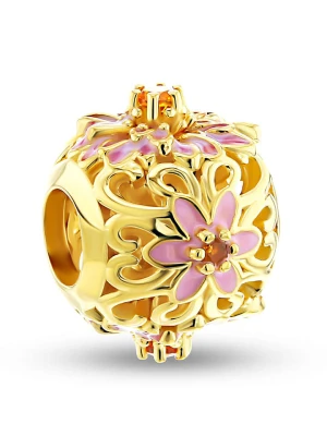 CHARM'S Pozłacany charms z cyrkoniami rozmiar: onesize