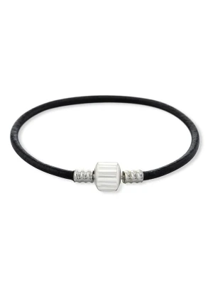 CHARM'S Skórzana bransoletka w kolorze czarnym rozmiar: 21 cm