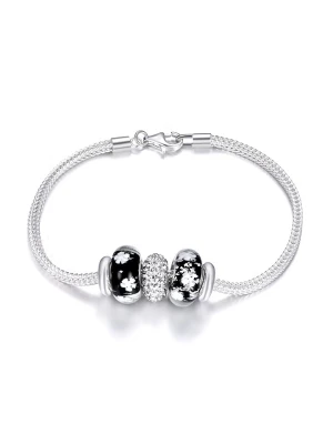 CHARM'S Srebrna bransoletka z charmsami rozmiar: onesize
