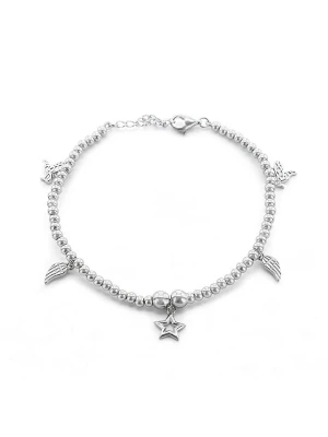 CHARM'S Srebrna bransoletka z zawieszką rozmiar: onesize