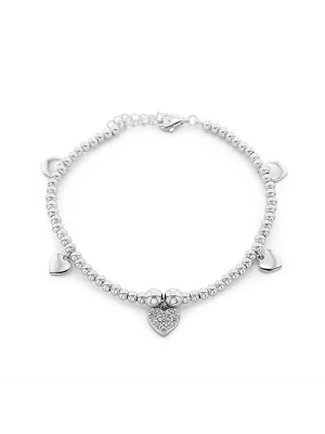 CHARM'S Srebrna bransoletka z zawieszką rozmiar: onesize