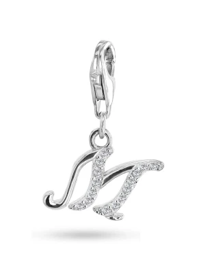 CHARM'S Srebrna zawieszka z cyrkoniami rozmiar: onesize