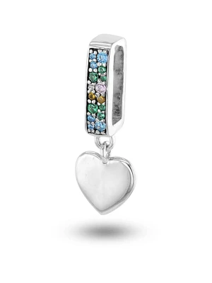 CHARM'S Srebrna zawieszka z cyrkoniami rozmiar: onesize
