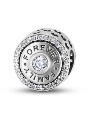 CHARM'S Srebrny charms z cyrkoniami rozmiar: onesize