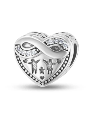 CHARM'S Srebrny charms z cyrkoniami rozmiar: onesize