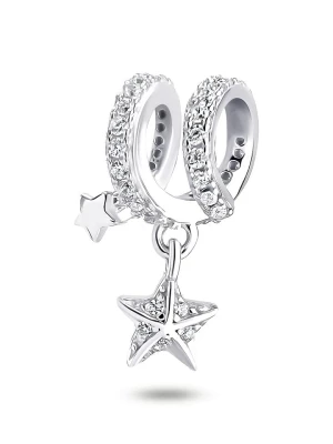 CHARM'S Srebrny charms z cyrkoniami rozmiar: onesize