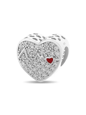 CHARM'S Srebrny charms z cyrkoniami rozmiar: onesize