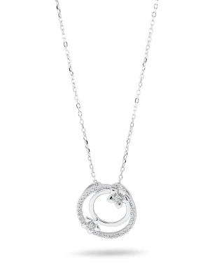 CHARM'S Srebrny naszyjnik z elementem ozdobnym - dł. 47 cm rozmiar: onesize