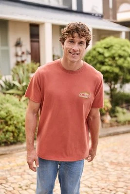 Chase koszulka męska z logo - Orange Animal