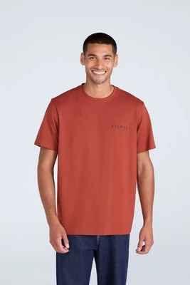 Chase męska luźna koszulka na lato - Orange Animal