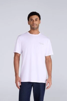 Chase męska luźna koszulka na lato - White Animal