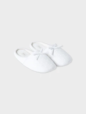Chaussons mules à nœud Etam