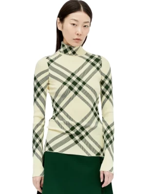 Check Ribbed Sweater Burberry